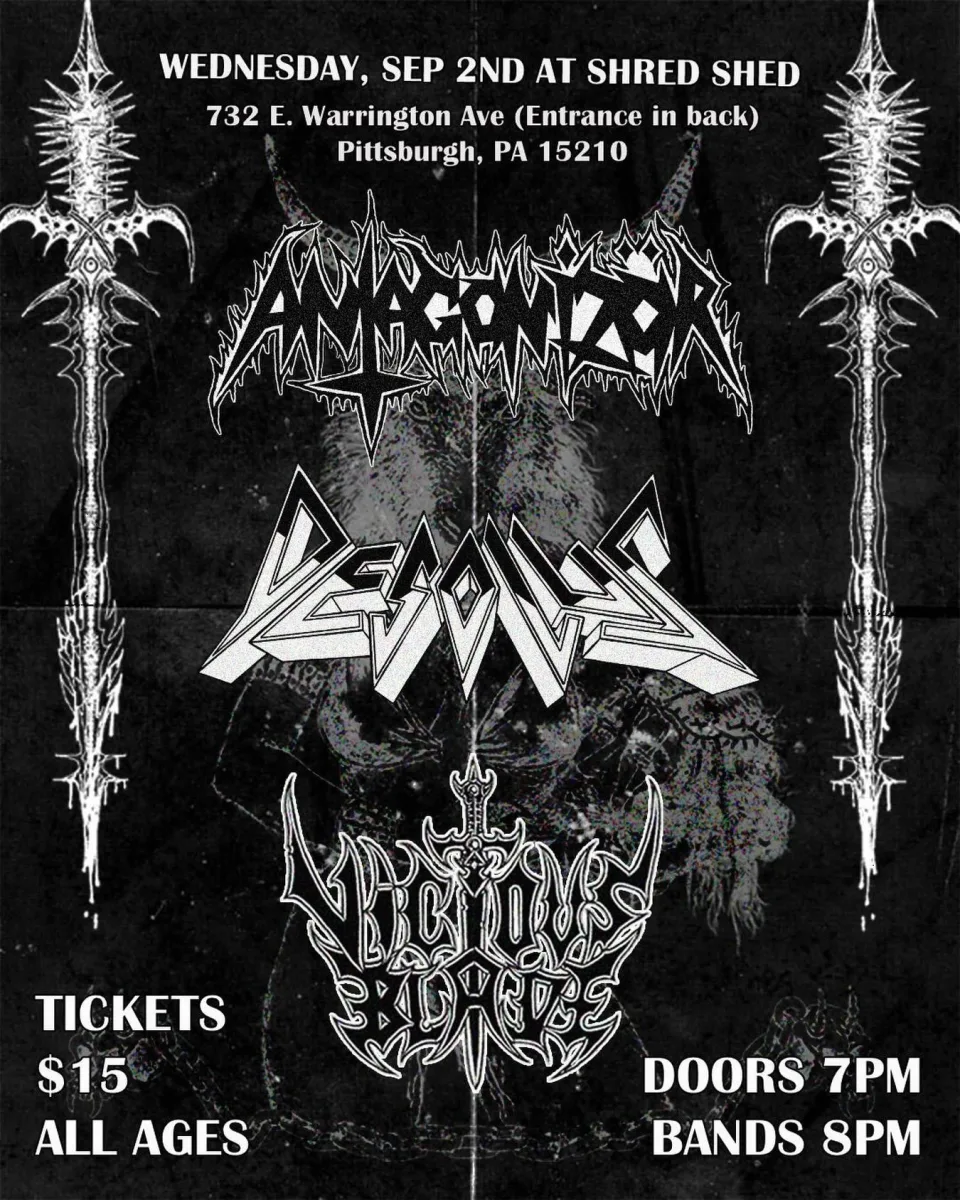Antagonizer, Desolus, Vicious Blade @ Shred Shed