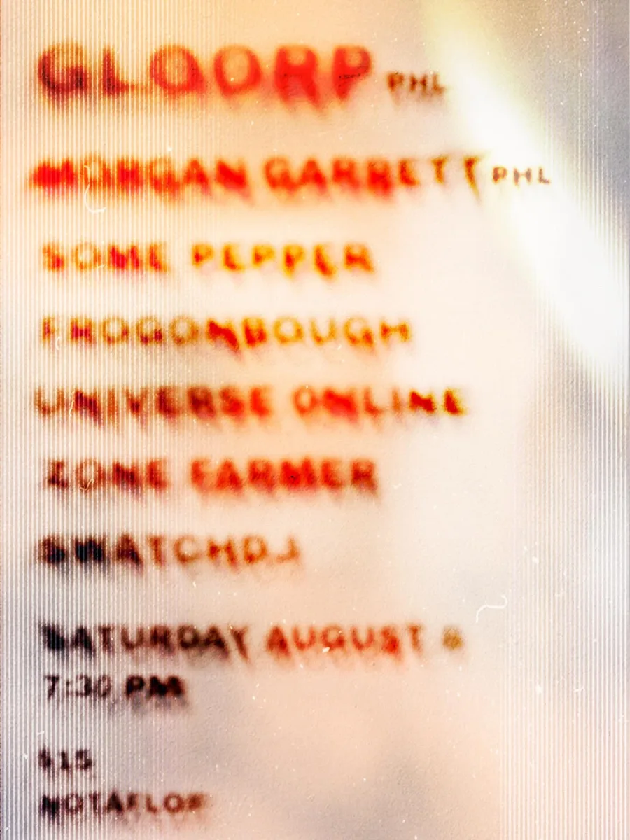 Gloorp / Morgan Garrett / Some Pepper / Frogonbough / Universe Online / Zone Farmer / Swatchdj @ Collapse