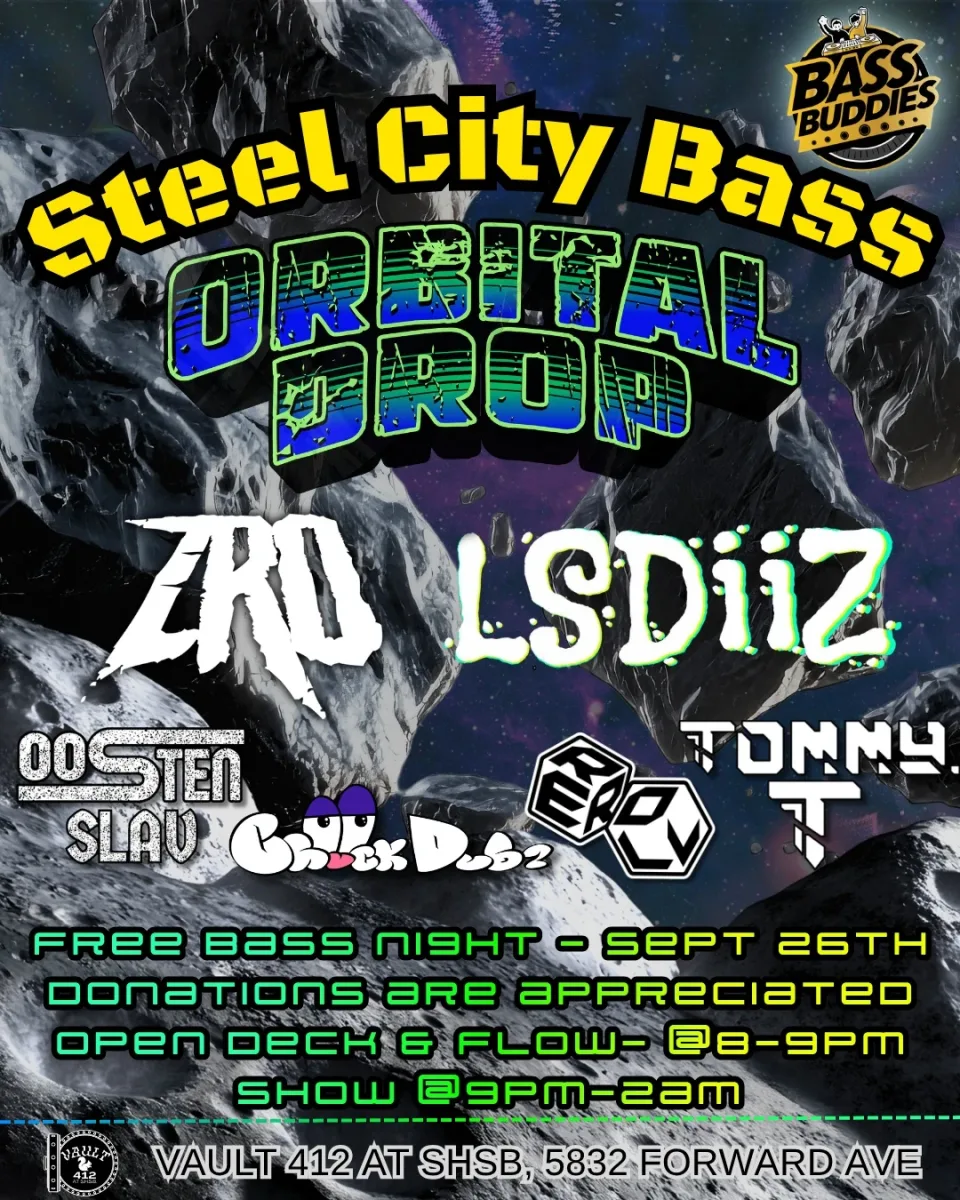 Steel City Bass: Orbital Drop @ Squirrel Hill Sports Bar