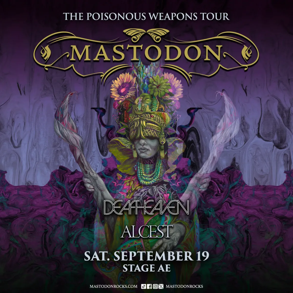Mastodon w/ Deafheaven and Alcest @ Stage AE
