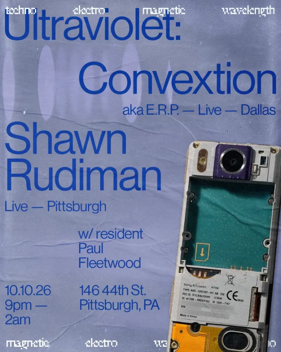 Ultraviolet w/ Convextion, E.R.P., Shawn Rudiman, Paul Fleetwood @ Side Quest