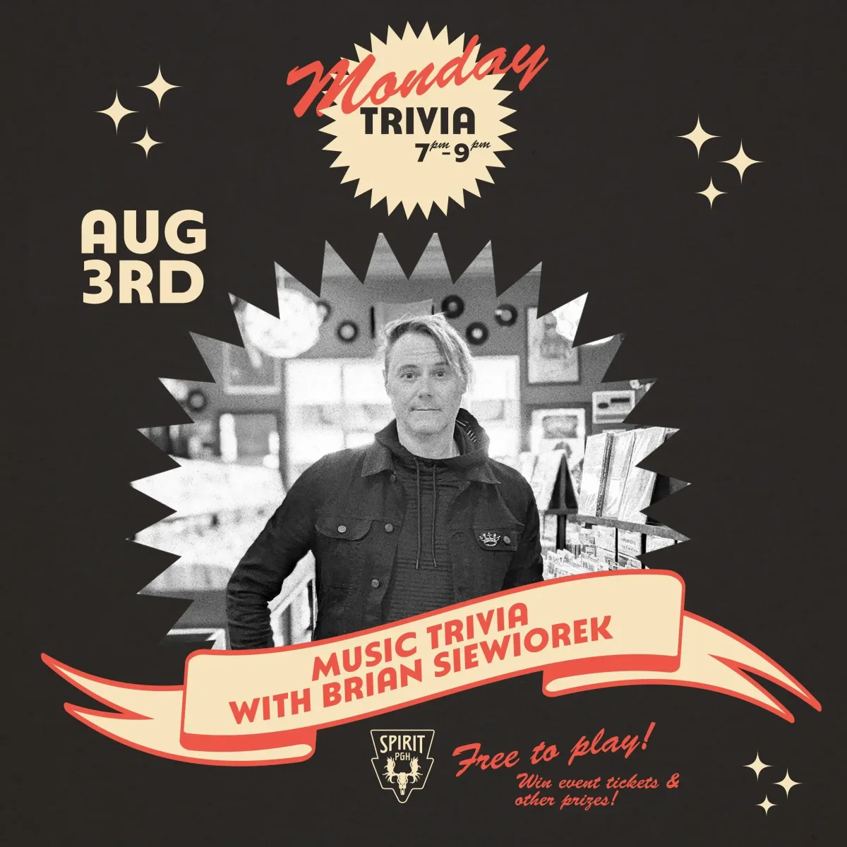 Music Trivia with Brian Siewiorek @ Spirit