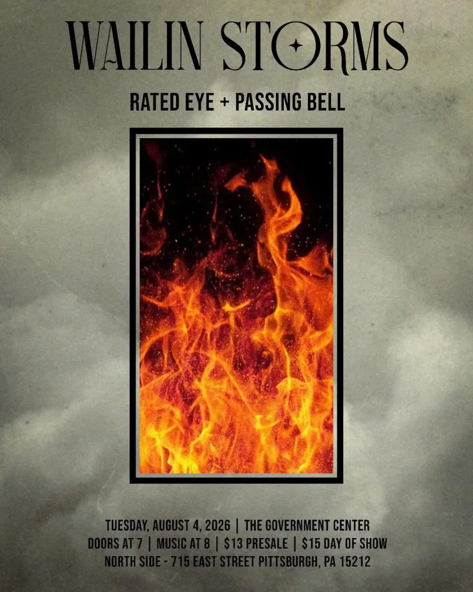 Wailin Storms with Rated Eye and Passing Bell @ The Government Center