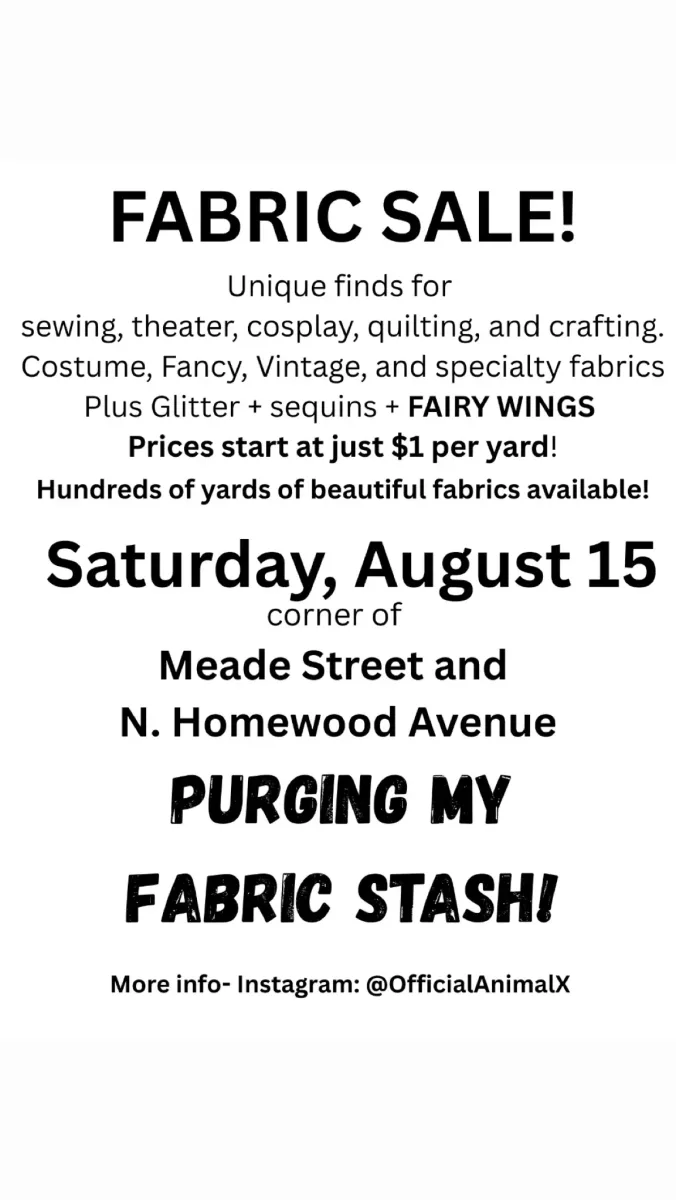 Fabric Sale - Purging My Fabric Stash @ Ask a punk