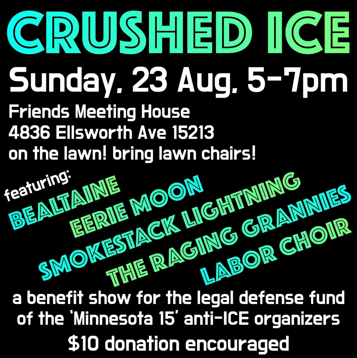 Crushed Ice @ Friends Meetinghouse