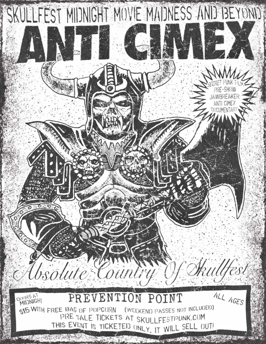 Skullfest Midnight Movie Madness and Beyond: Anti Cimex @ Prevention Point