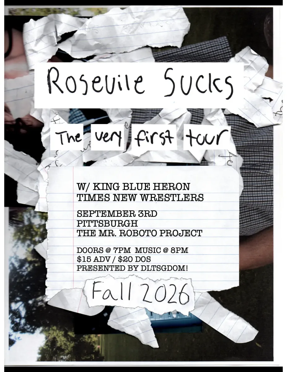 Rosevile Sucks w/ King Blue Heron + Times New Wrestlers @ Roboto Project