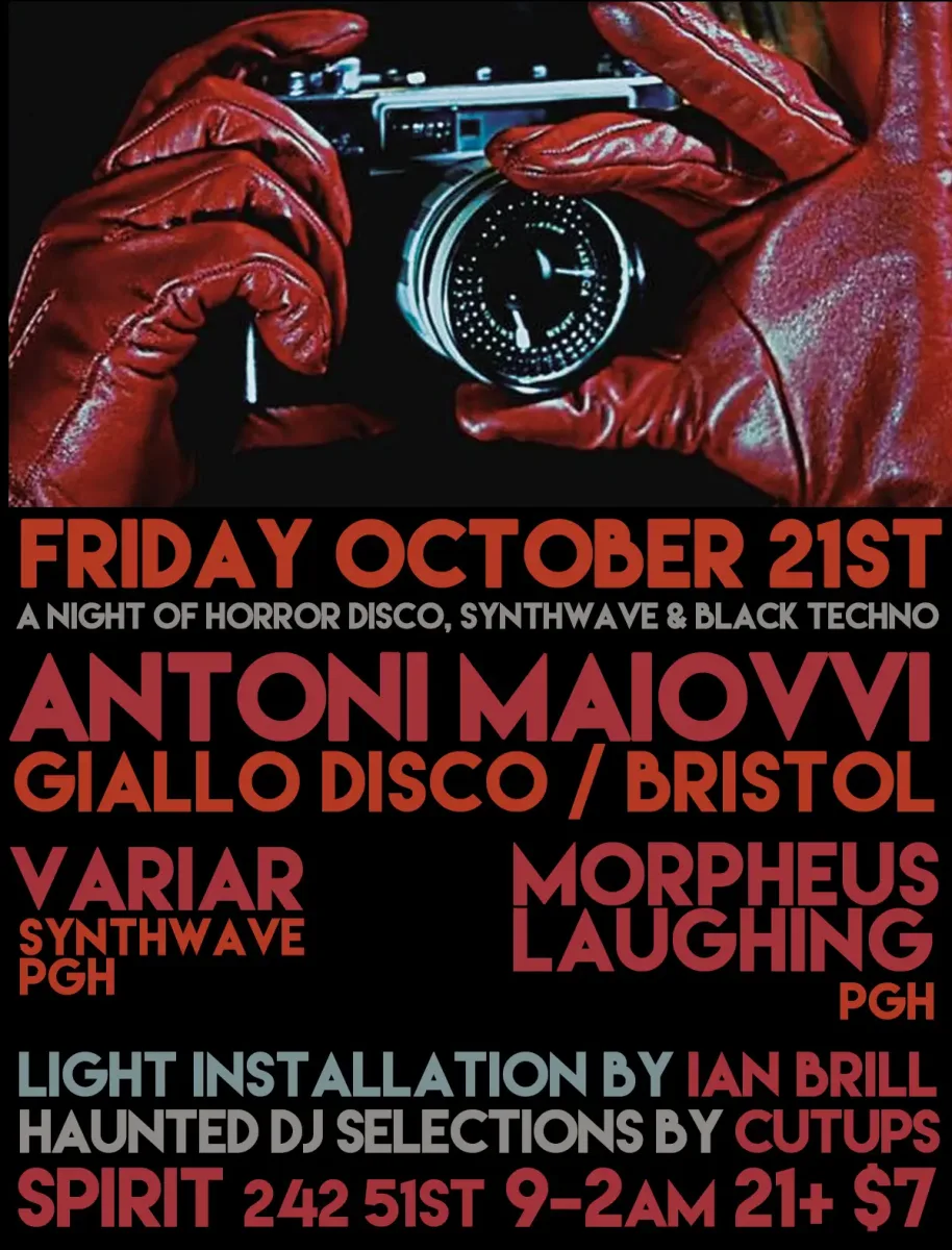  ANTONI MAOIVVI [Giallo Disco, Bristol], Variar, Morpheus Laughing, Cutups  @ Spirit