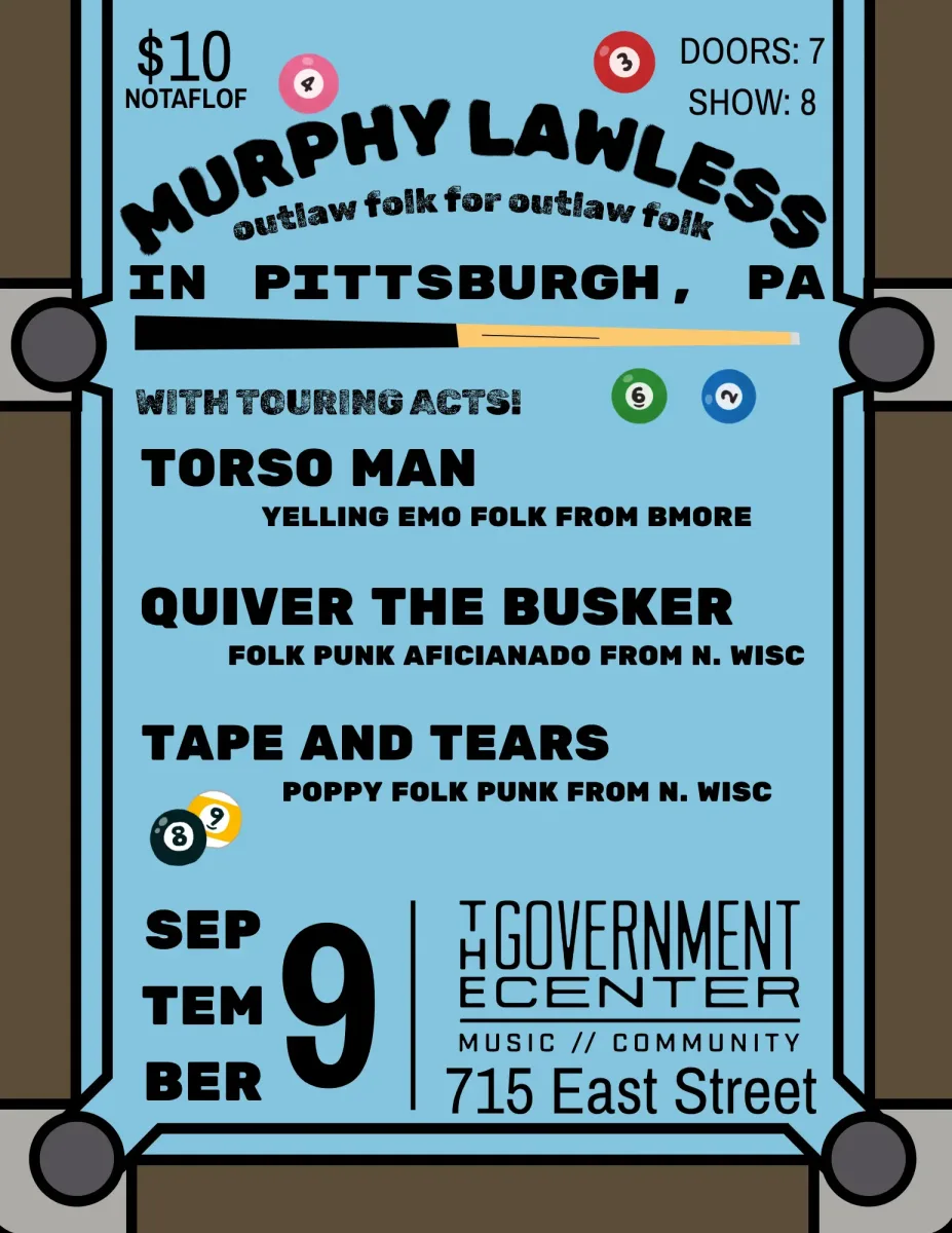Murphy Lawless / Torso Man / Quiver the Busker / Tape and Tears @ The Government Center