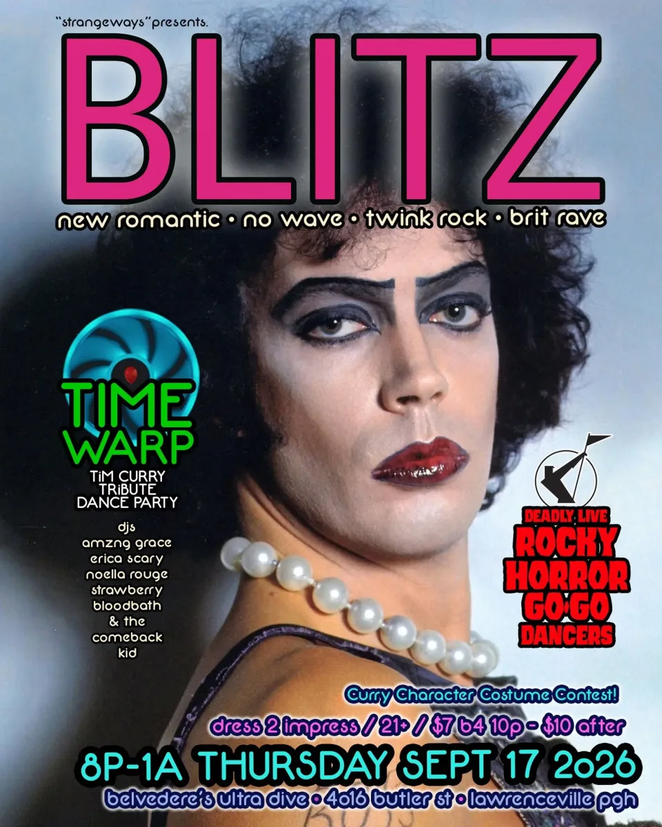 Blitz: Time Warp (Tim Curry Tribute Dance Party) @ Belvederes