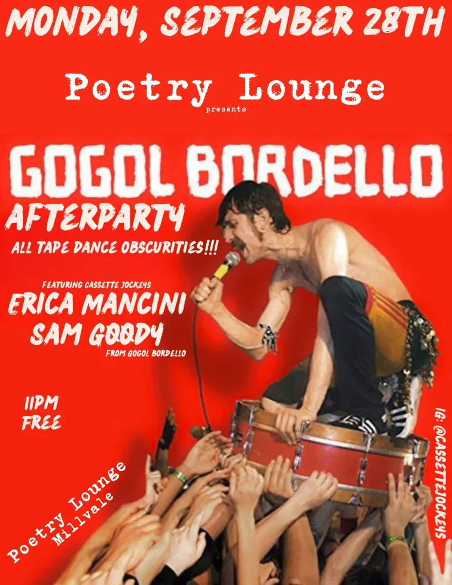 Gogol Bordello Afterparty w/ Cassette Jockeys @ Poetry Lounge