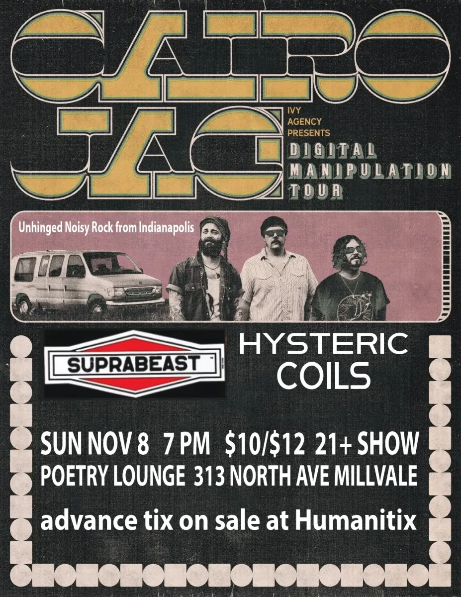 Cairo Jag / Suprabeast / Hysteric Coils @ Poetry Lounge