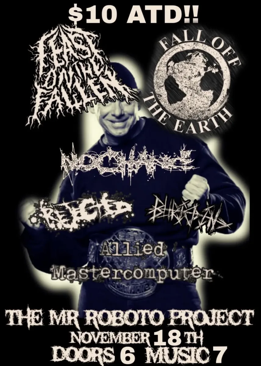 Updated Mr Roboto 11/18 Flyer @ Roboto Project
