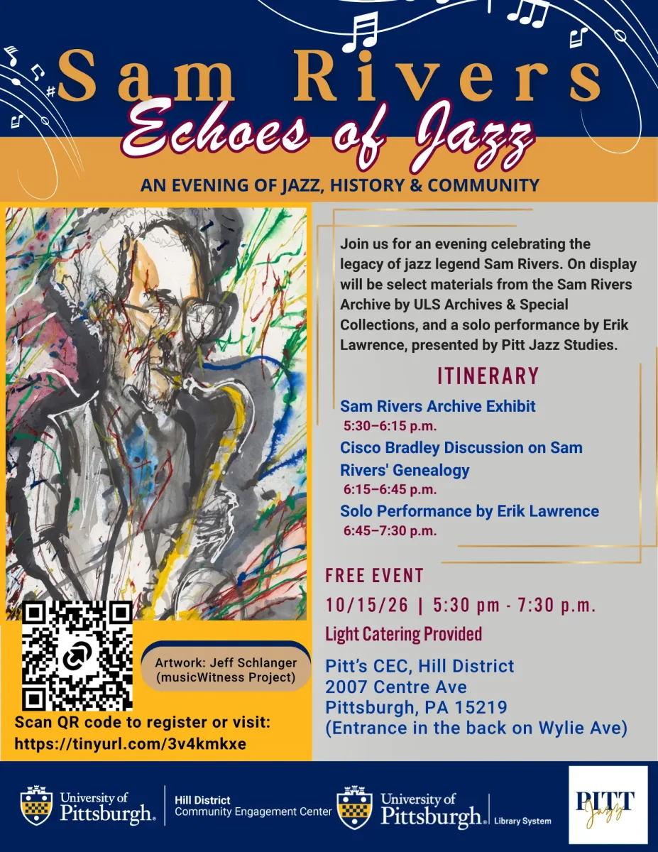 Sam Rivers Echoes of Jazz @ Pitt's Community Engagement Center, Hill District