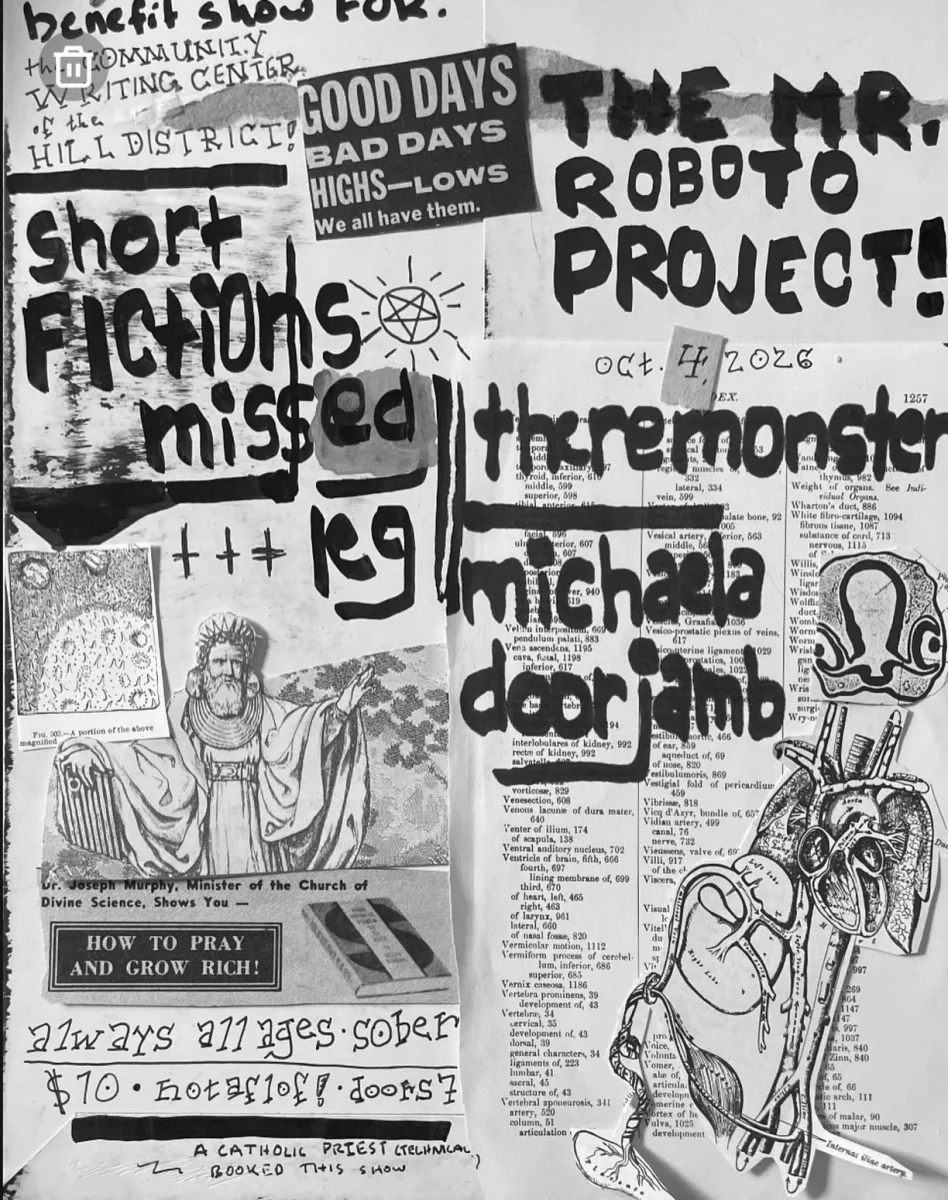 Benefit Show for The Community Writing Center of the Hill District @ Roboto Project