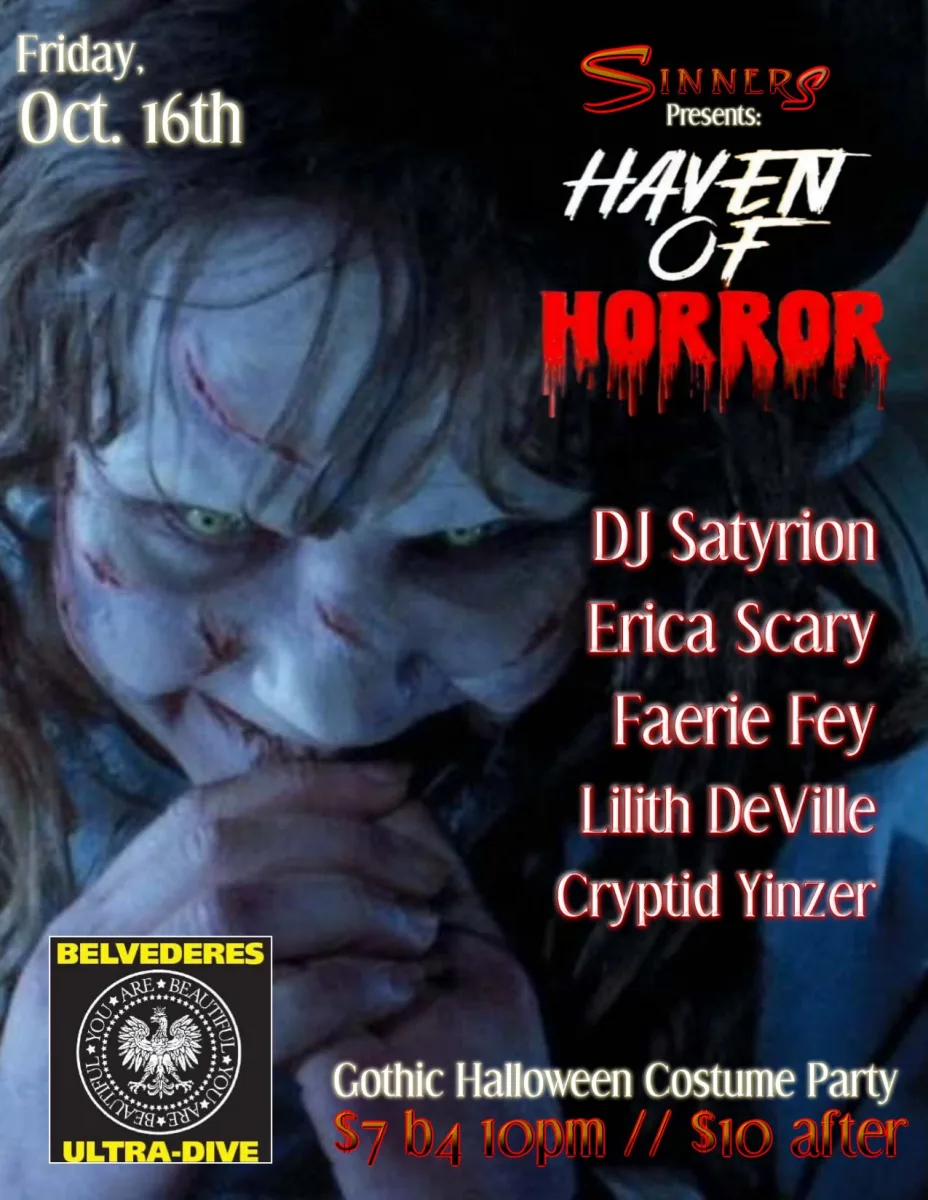 Sinners: Haven of Horror @ Belvederes