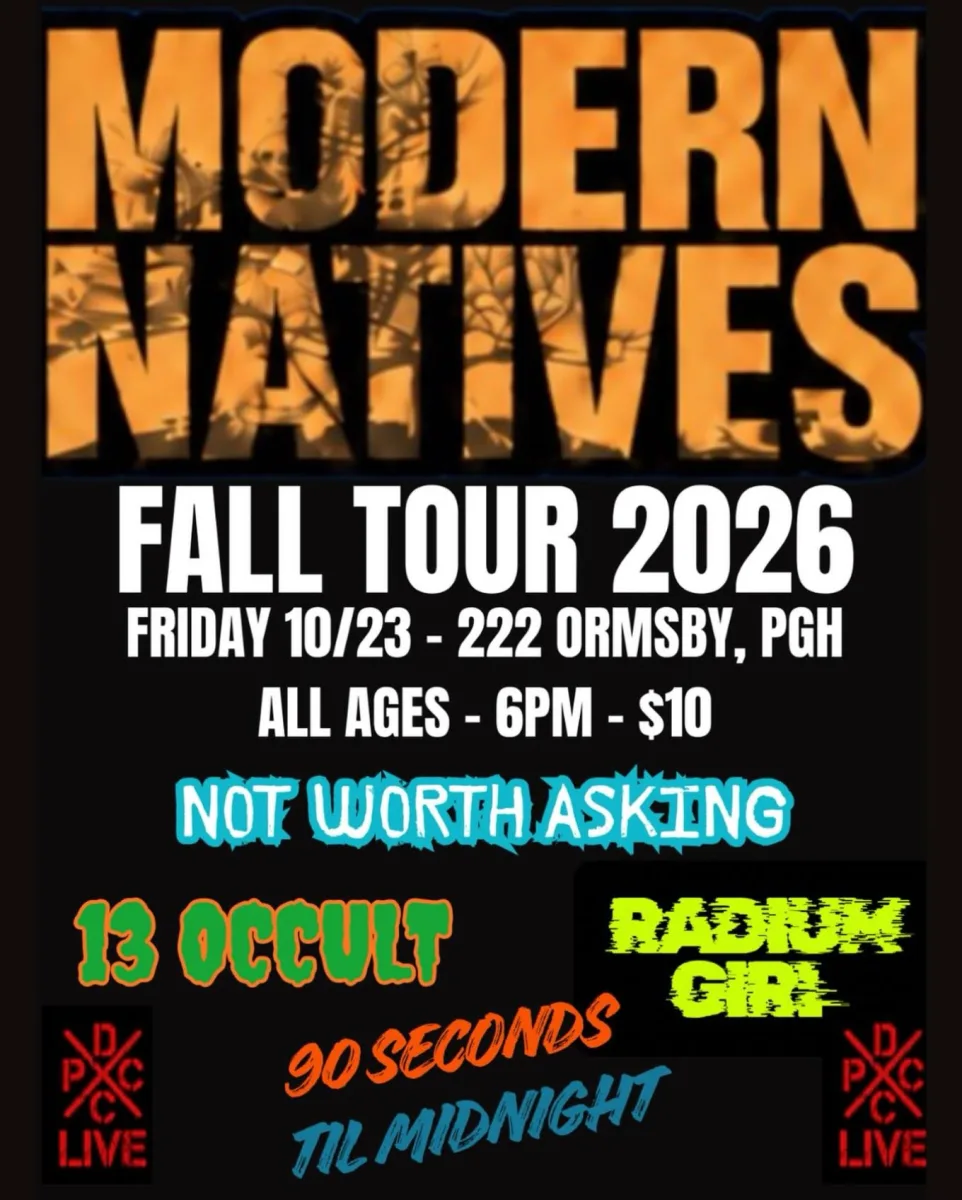 Modern Natives Fall Tour 2026 @ 222 Ormsby