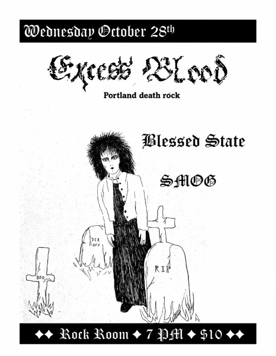 Excess Blood w/ Blessed State & SMOG @ Rock Room