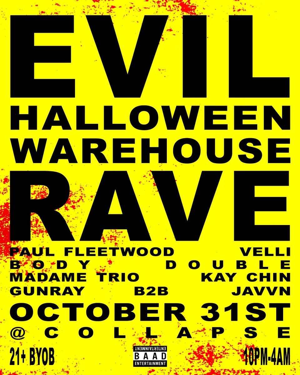 Evil Halloween Warehouse Rave @ Collapse