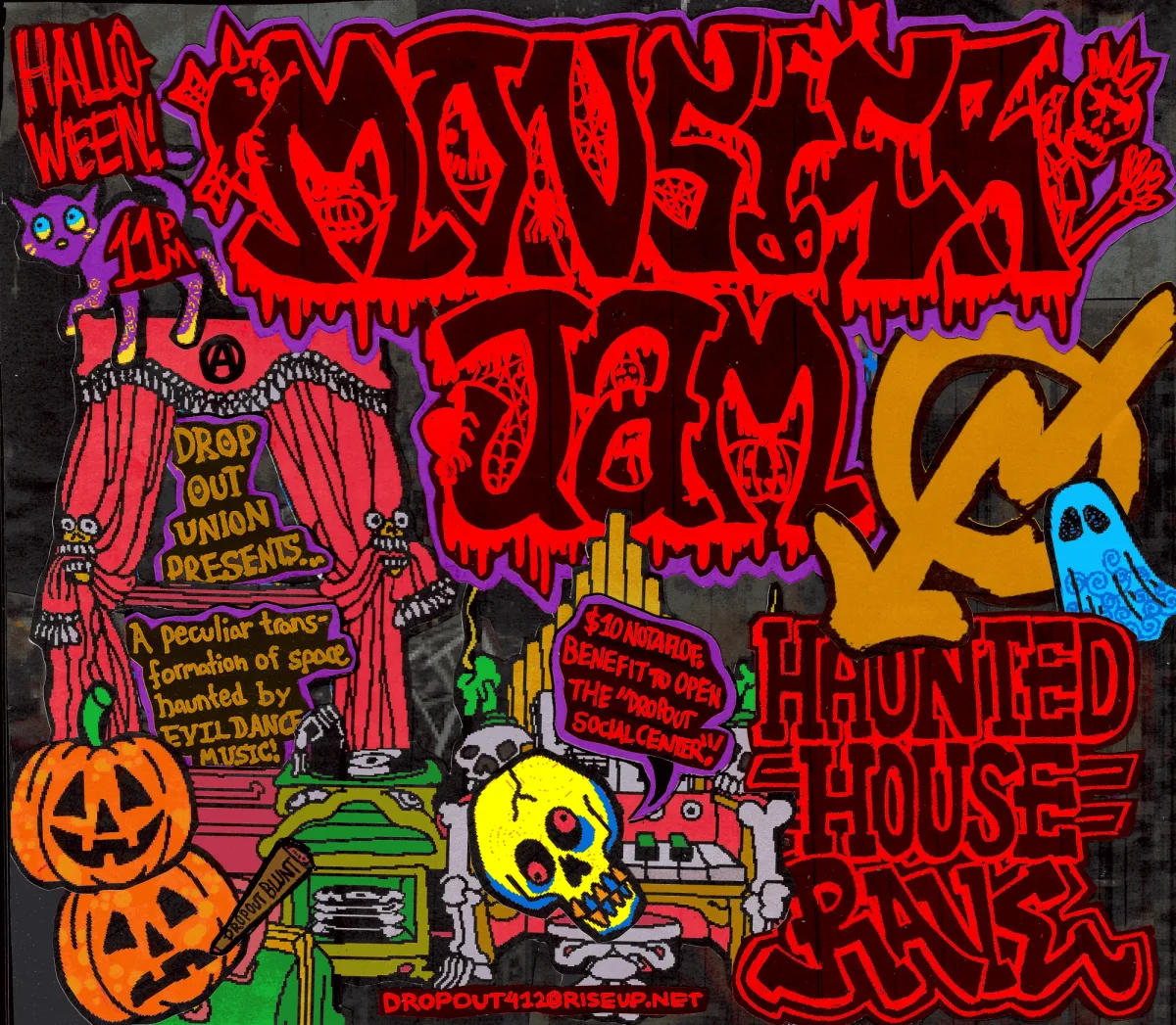 Monster Jam Haunted House Rave @ Ask a punk