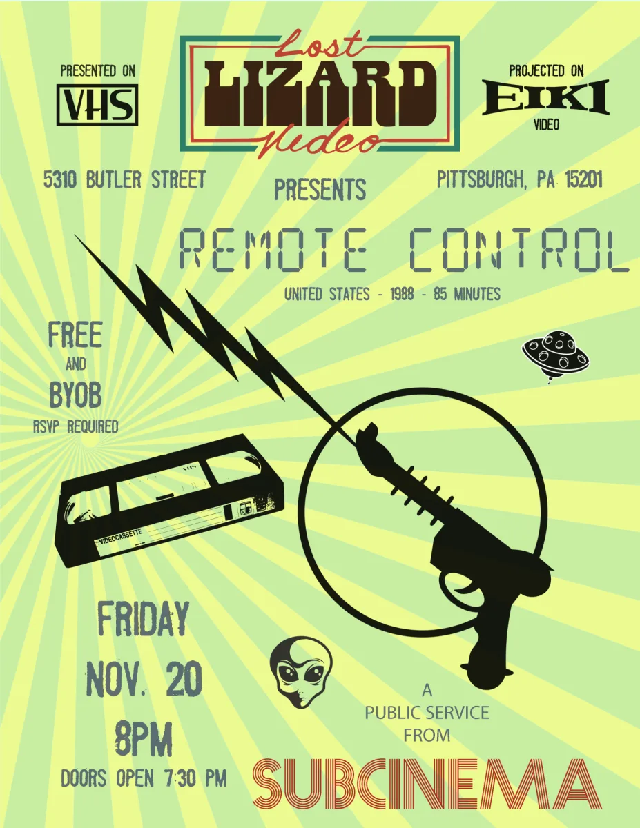 SUBCINEMA Presents REMOTE CONTROL @ Lost Lizard Video