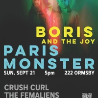 Boris and the Joy, Paris Monster, Crush Curl + more at 222 Ormsby