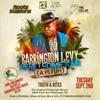 Roots Sessions and The Pittsburgh Winery present Barrington Levy!