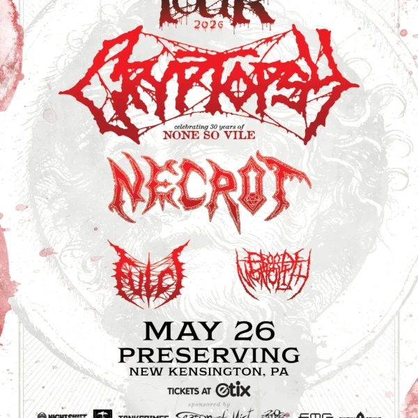 Cryptopsy, Necrot, Fulci, Blood Monolith
