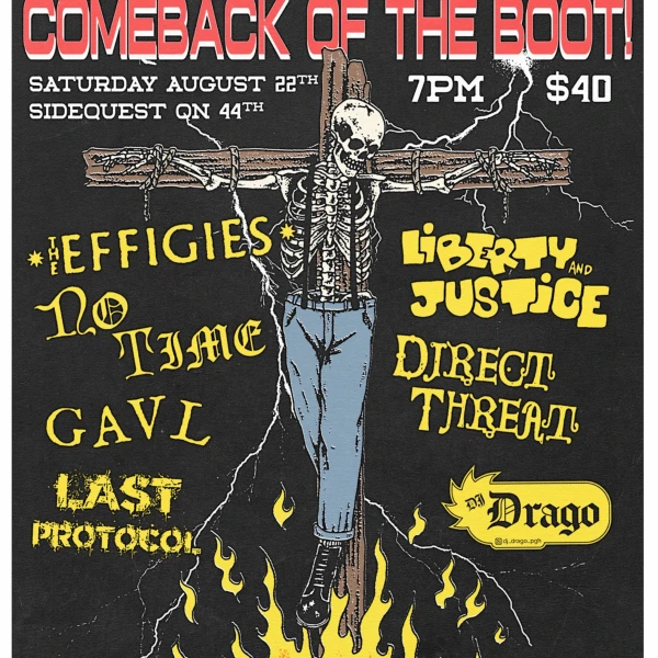 Effigies, No Time, Liberty & Justice, Direct Thread, Gavl, Last Protocol, DJ Drago