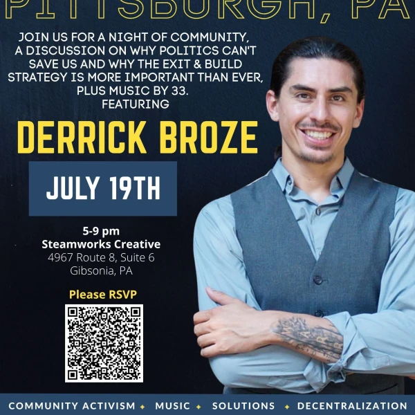 The Activation Tour – Pittsburgh with Derrick Broze (Free Event)