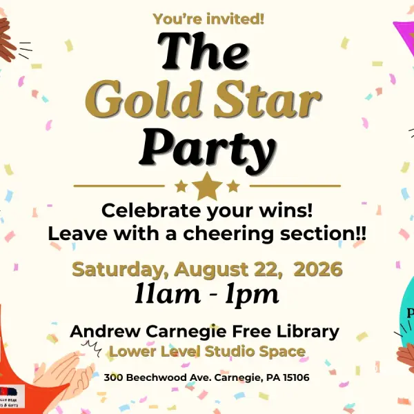 The Unplugged Society, Woolly Bear Books, & More Than Words present: The GOLD STAR Party!
