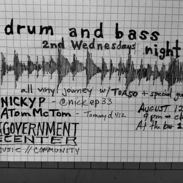 Drum and Bass 2nd Wednesdays w/ Nicky P, Atom McTom, Ctoaso