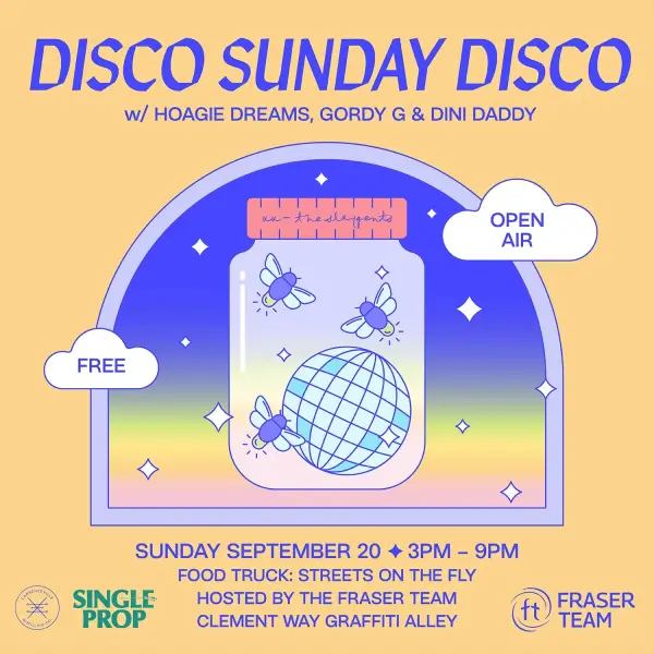 Disco Sunday Disco w/ Hoagie Dreams, Gordy G, Dini Daddy
