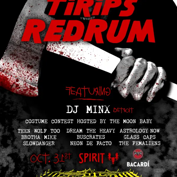 TIRIPS REDRUM: Spirit's 11th Annual Halloween Party & Costume Contest