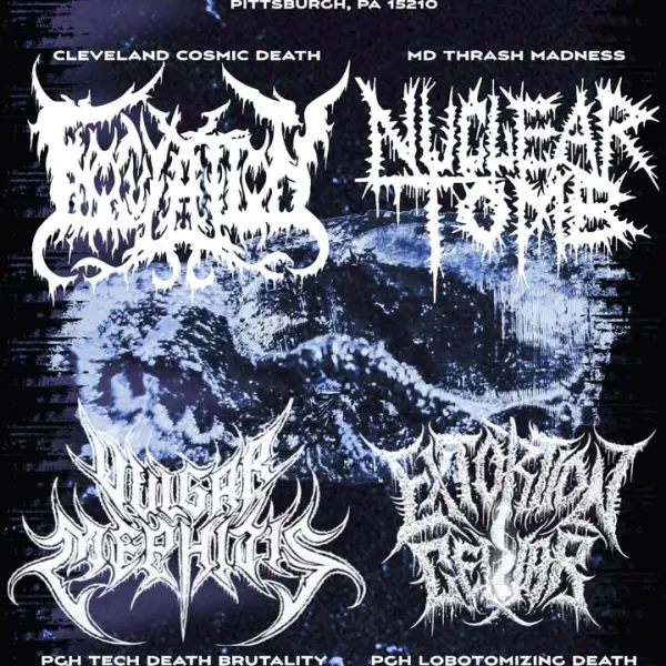 Inoculation, Nuclear Tomb, Vulgar Mephitis, Extortion Cellar
