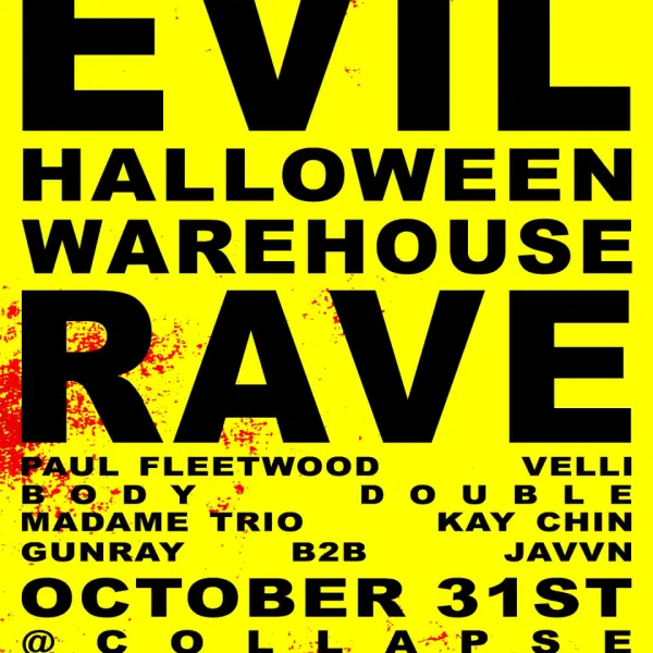Evil Halloween Warehouse Rave